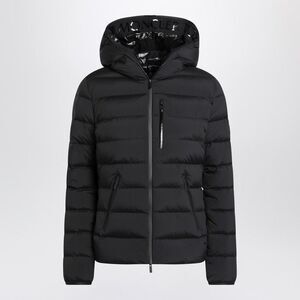 Moncler Black Herbe Hooded Puffer Jacket Women
